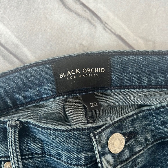 Black Orchid Los Angeles skinny zipper ankle jeans size 28 - Picture 2 of 10